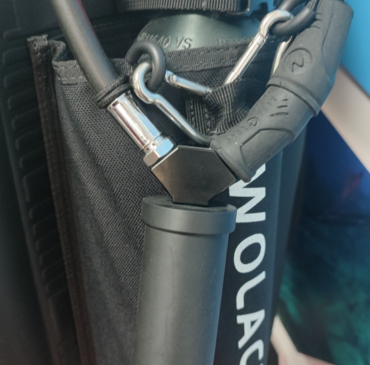 Aquarobo Dive Systems Accessory Upgrade Metal Tee Tube,Y-type separation tube, diving snorkel separation tube (double divers mode or single diver BCD mode)