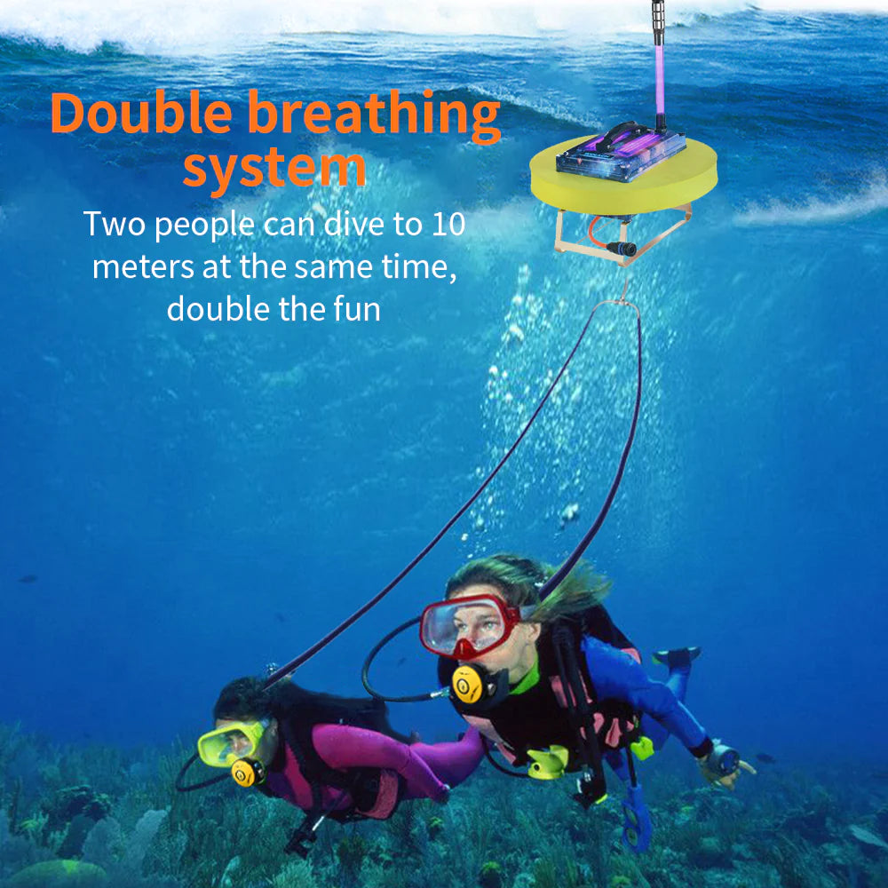 AQUAROBO 619 Diving Ventilator Diving Scuba Tanks,Diving Tanks Portable Rechargeable Scuba Tanks Diving System (Used Products, Not Returnable Once Sold)