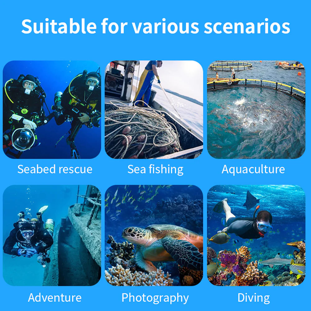 AQUAROBO 619 Diving Ventilator Diving Scuba Tanks,Diving Tanks Portable Rechargeable Scuba Tanks Diving System (Used Products, Not Returnable Once Sold)