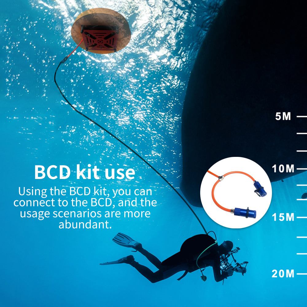 Aquarobo Dive Systems Accessory Upgrade Metal Tee Tube,Y-type separation tube, diving snorkel separation tube (double divers mode or single diver BCD mode)