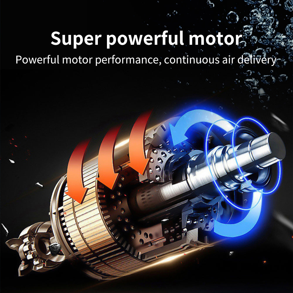 AQUAROBO 519 Scuba Diving Ventilator,Diving Ventilator, Portable Rechargeable Scuba Diving Tank, Waterproof Air Compressor with 49 ft Hose & Diving Breathing Regulator Octopus Hookah with Mouthpiece(3~6Hours)