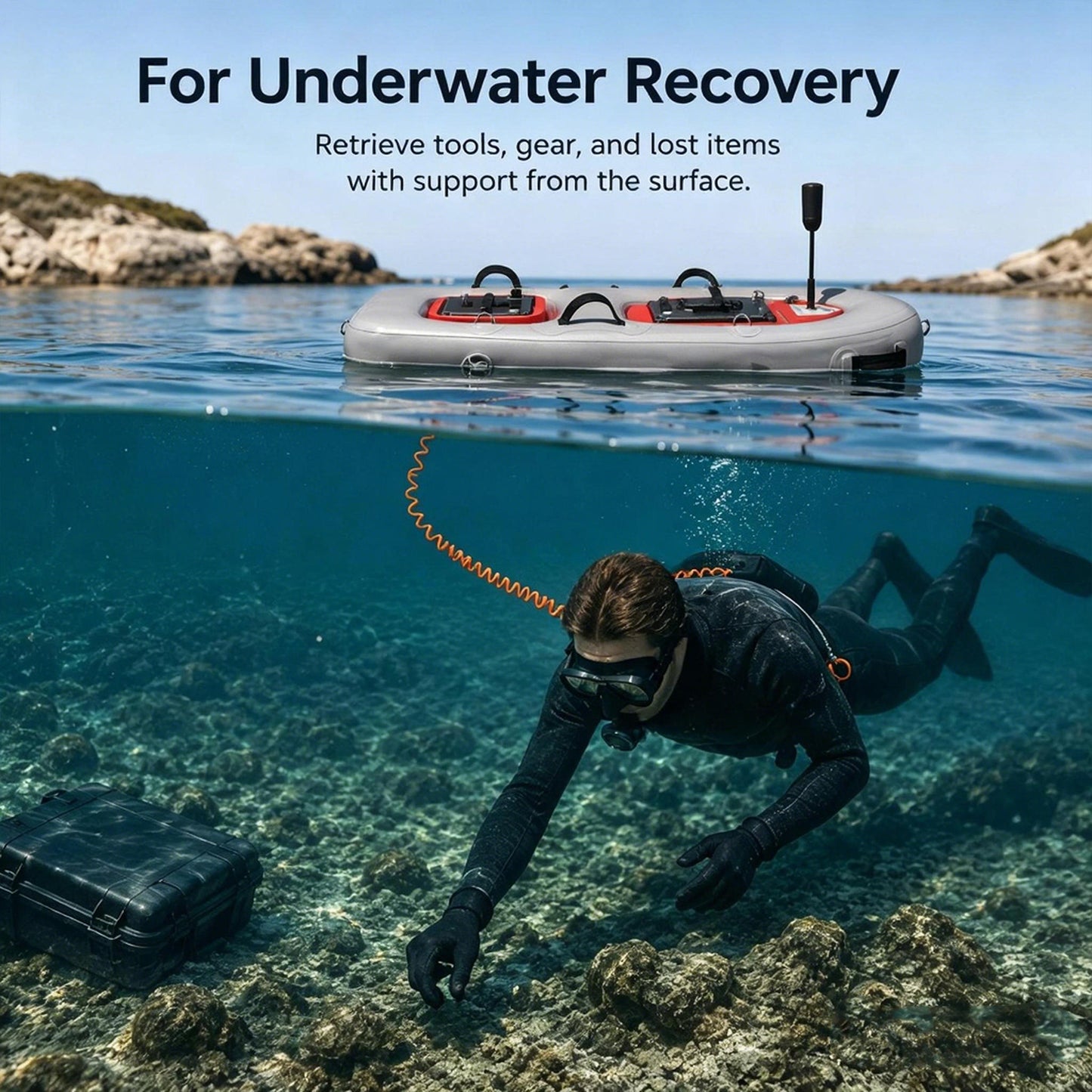 AQUAROBO DPS Diver Propulsion System, Diving Support Platform