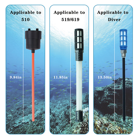 Aquarobo Dive Systems Accessory Diving Equipment Rebreather Diving Silenced Intake Pipe , Secondary Respirator Equipment